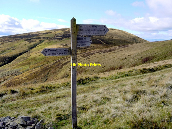 Photo 6"x4" Pennine Way below The Curr Sourhope c2012