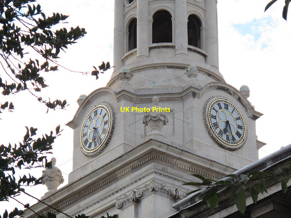 Photo 6"x4" Clock of St Alfege church, Greenwich Greenwich\/TQ3977 c2012