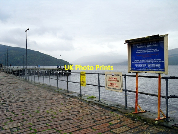 Photo 6"x4" Notices on Inveraray Pier Inveraray c2012