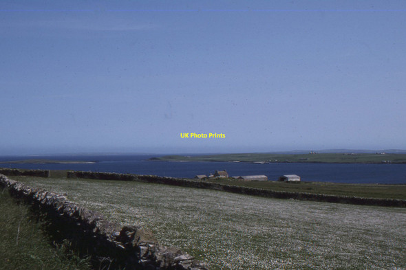 Photo 6"x4" Rousay: looking north-east above Point of Avelshay Brinian c1995