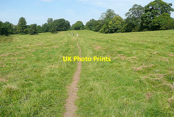 Photo 6"x4" Footpath between the Slaughters Lower Slaughter c2012