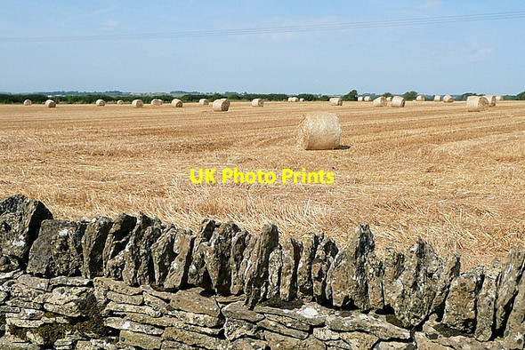 Photo 6"x4" Harvest at Hill Farm Upper Slaughter c2012