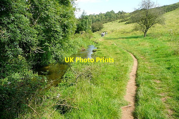 Photo 6"x4" Bridleway beside the Windrush Cold Aston c2012