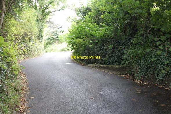 Photo 6"x4" Haye Lane from Roman Road junction Lyme Regis c2012