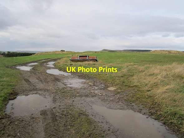 Photo 6"x4" Farm road and roller Greendykes\/NU0628 c2012