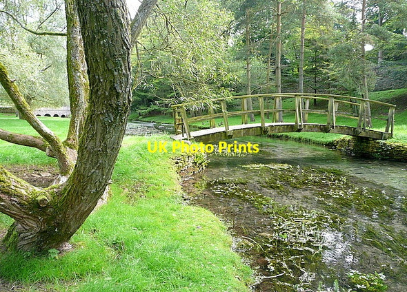 Photo 6"x4" Bridge over Sherborne Brook Farmington c2012