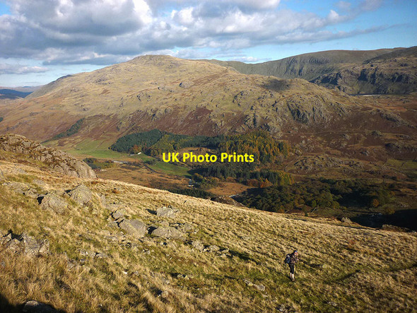 Photo 6"x4" Descending off Harter Fell into the Duddon Valley Cockley Beck\/NY2401 c2012