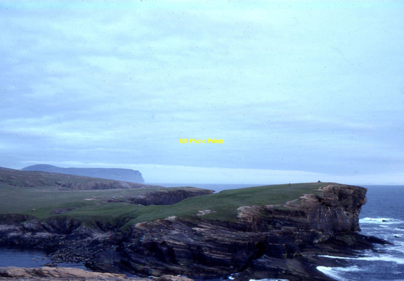 Photo 6"x4" Yesnaby: the Brough of Bigging from the north Yesnaby c1995