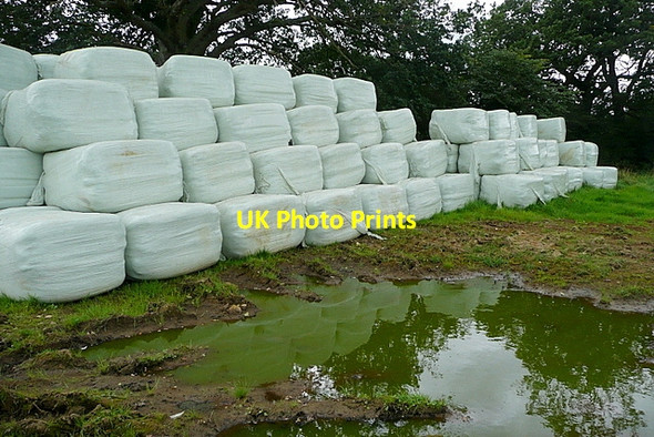 Photo 6"x4" Silage storage at Lower Marsh Farm Clapton-on-the-Hill c2012