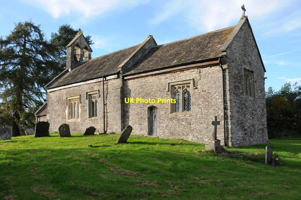 Photo 6"x4" Llangeview church Usk\/Brynbuga c2012