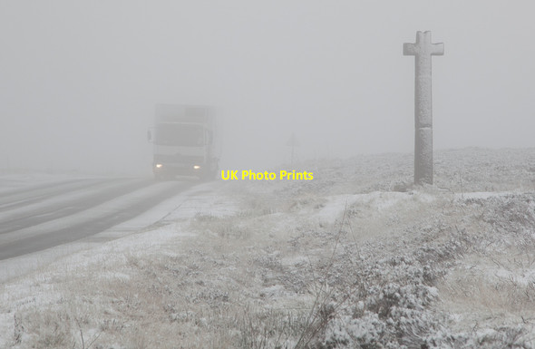 Photo 6"x4" October snow at Ralphs Cross Westerdale\/NZ6605 c2012