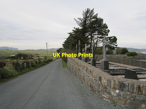 Photo 6"x4" Outside the church Carrickart c2012