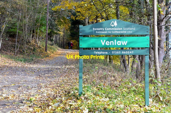 Photo 6"x4" Forestry Commission sign on Ven Law Peebles\/NT2540 c2012