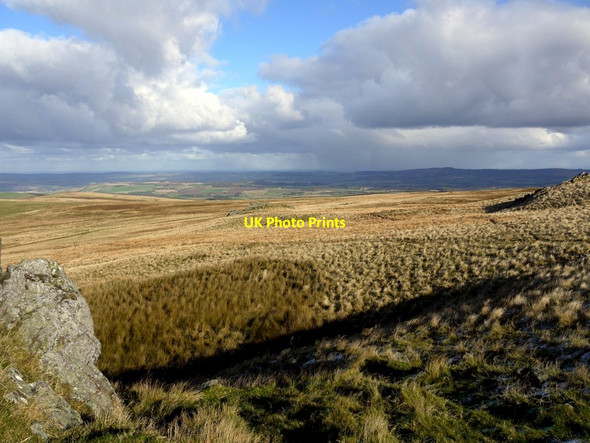 Photo 6"x4" Moorland north-east of Langlee Crags South Middleton c2012
