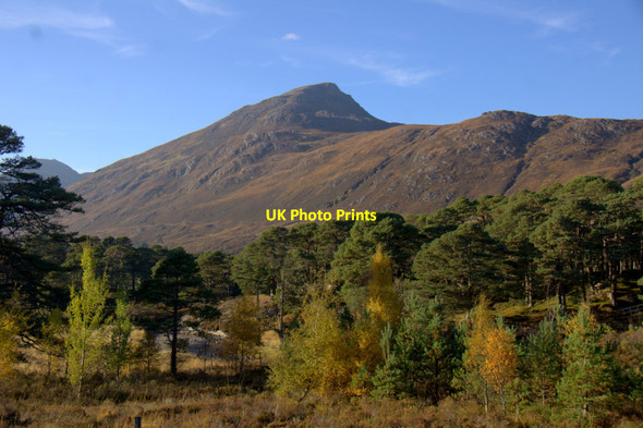 Photo 6"x4" Sgurr na Lapaich from the south side of Loch Affric Loch Pollain Buidhe c2012
