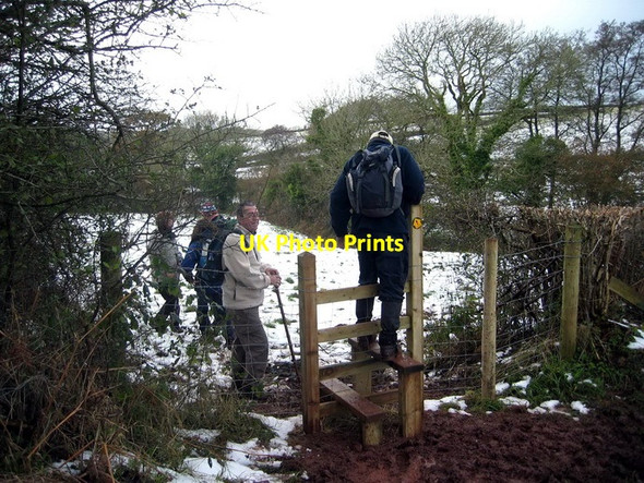 Photo 6"x4" Sticil Abercorran \/ Abercorran stile Halfpenny Furze c2005