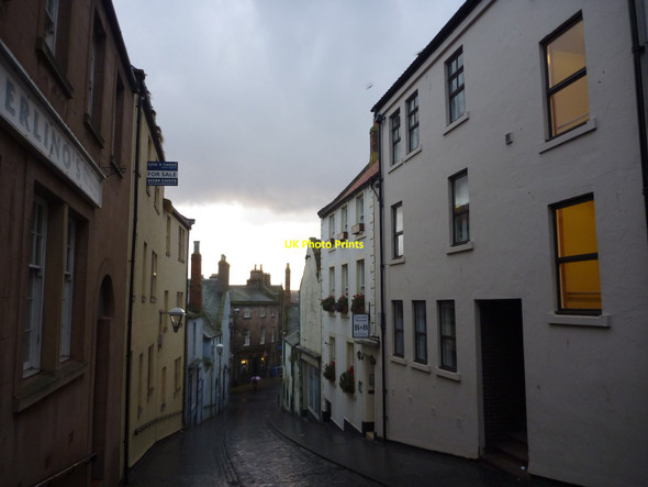 Photo 6"x4" Berwick Townscape : Black Hailcloud Over West Street Berwick-upon-Tweed c2012
