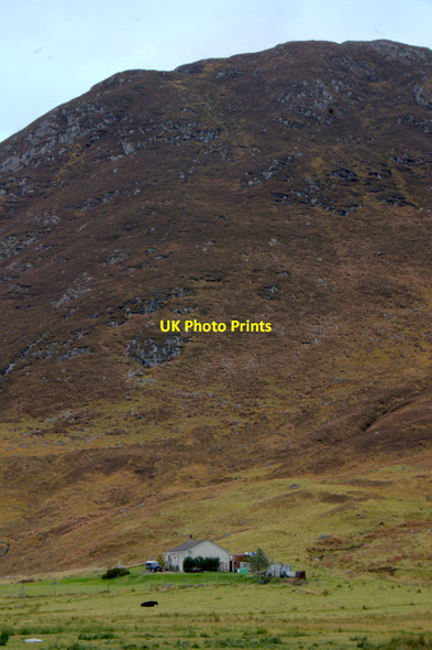 Photo 6"x4" House below An Soutar, Glen Cannich Loch Carrie c2012