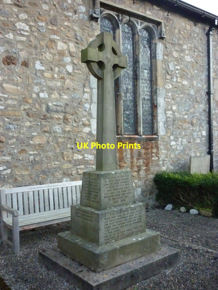 Photo 6"x4" The War Memorial at Dent Dent\/SD7086 c2012