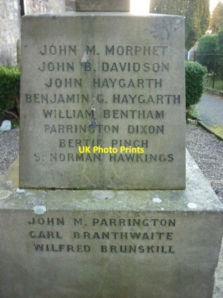 Photo 6"x4" The War Memorial at Dent Dent\/SD7086 c2012 P2