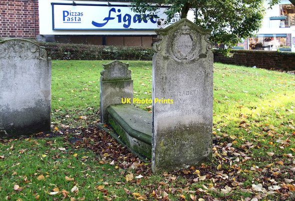 Photo 6"x4" All Saints, Norwich - Churchyard Norwich c2012