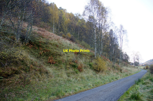 Photo 6"x4" Minor road at Crochail, Strathglass Loch Carn nam Badan c2012