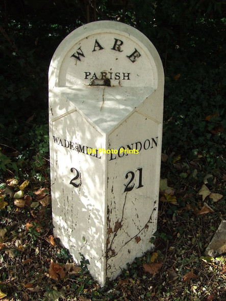 Photo 6"x4" Old Milepost Ware\/TL3614 c2012