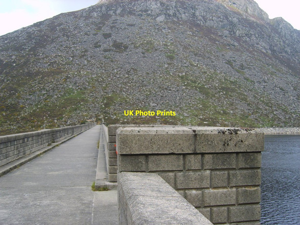 Photo 6"x4" Walk way along the top of the Ben Crom Dam Attical c2011