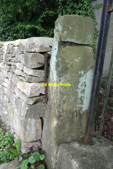 Photo 6"x4" Benchmark on gatepost, Hurgill Road Richmond\/NZ1701 c2012
