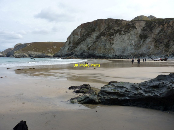 Photo 6"x4" Trevaunance Cove Cross Coombe c2012