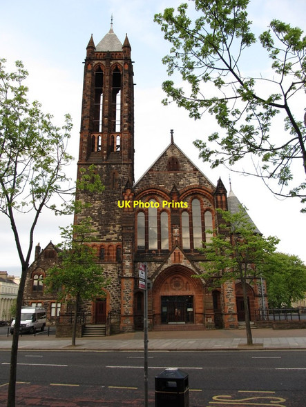 Photo 6"x4" The facade of Crescent Church, University Road Belfast c2012