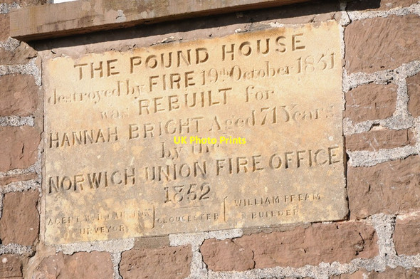 Photo 6"x4" Inscription on Pound House Longhope\/SO6818 c2012