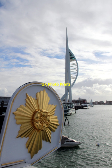 Photo 6"x4" Spinnaker Tower from HMS Warrior, Portsmouth, Hampshire Newtown\/SZ6199 c2012