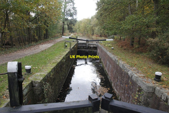 Photo 6"x4" Chamber in Lock 21 Pirbright Camp c2012