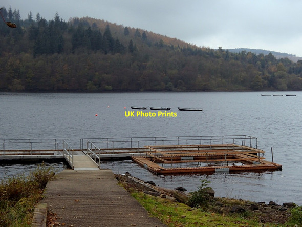 Photo 6"x4" Fishing jetty, Ladybower Reservoir Ashopton c2012