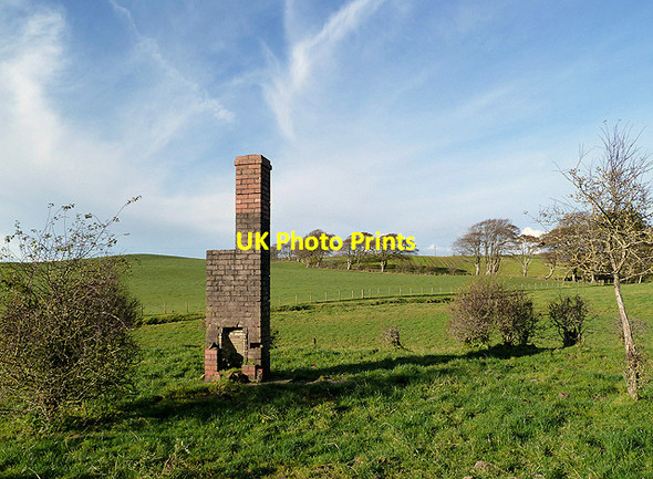 Photo 6"x4" A chimney stack by the Hardgrove Burn Carrutherstown c2012