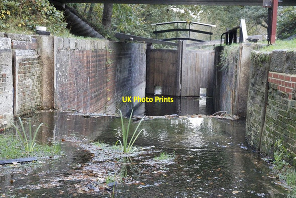 Photo 6"x4" Looking at the big gates Pirbright Camp c2012