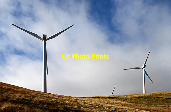 Photo 6"x4" Green Knowes wind farm Glendevon\/NN9904 c2012