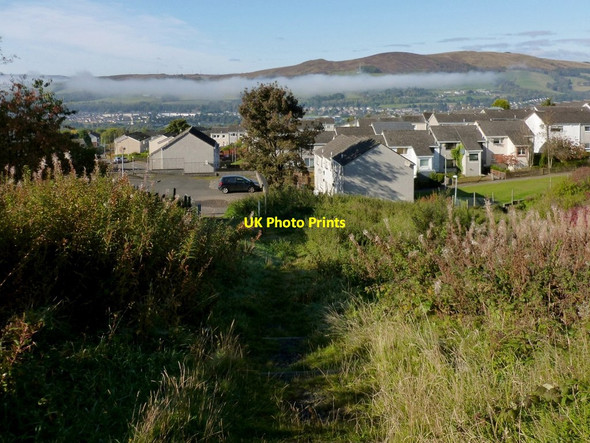 Photo 6"x4" Path leading down towards Braehead Alexandria c2012