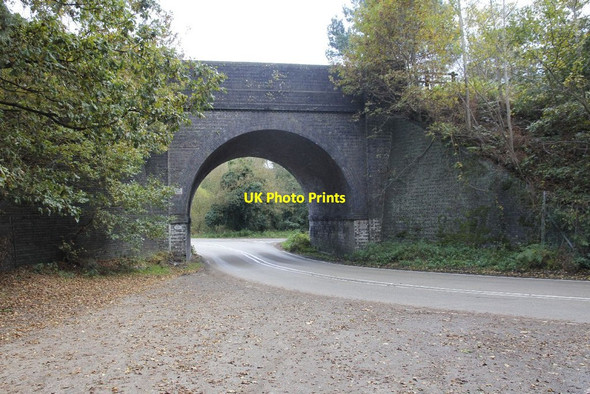 Photo 6"x4" Bridge on the bend Pirbright Camp c2012