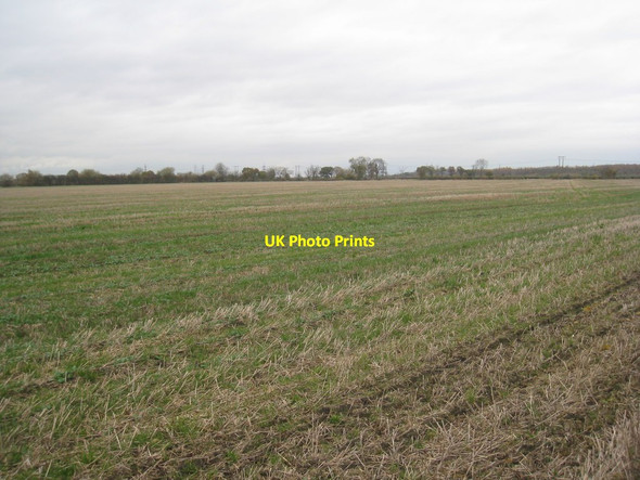 Photo 6"x4" Stubble field, Arksey Common Almholme c2012