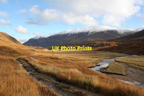 Photo 6"x4" Track and river in Glen Affric Allt Coire Ghaidheil c2012