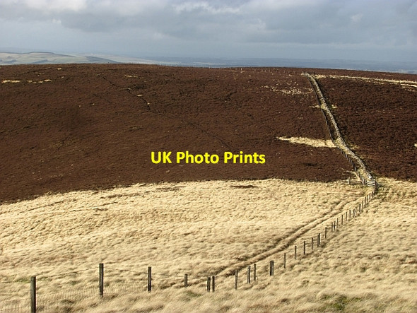Photo 6"x4" Fence on Trahenna Hill Broughton\/NT1136 c2012