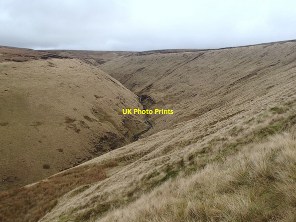 Photo 6"x4" Crooked Clough Doctor's Gate (Roman Road) c2012
