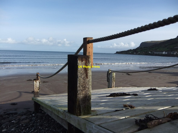 Photo 6"x4" Slipway at Waterfoot Beach Glenariff c2012