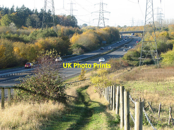 Photo 6"x4" Footpath along the A47 (Norwich Southern bypass) Keswick\/TG2004 c2012