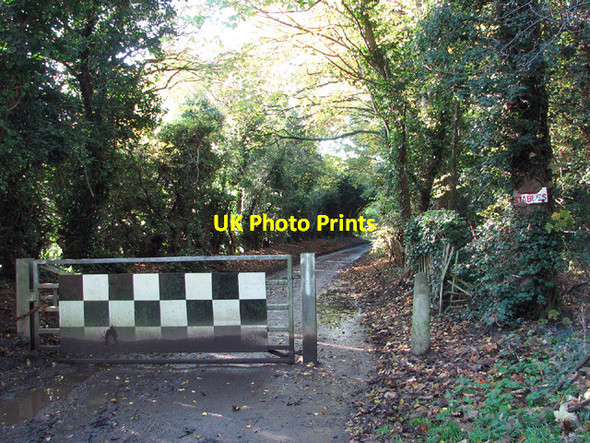Photo 6"x4" Road block by the former Keswick Hall Keswick\/TG2004 c2012