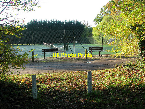 Photo 6"x4" Tennis courts at the former Keswick Hall Keswick\/TG2004 c2012