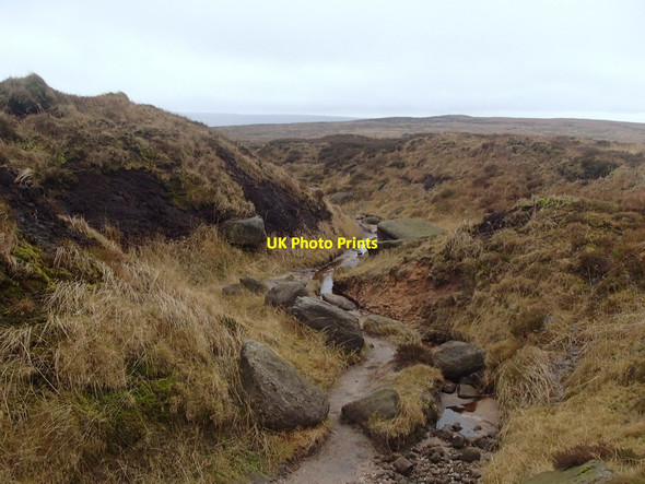Photo 6"x4" Pennine Way following Hern Clough Hern Stones c2012
