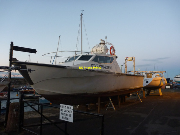 Photo 6"x4" Coastal East Lothian : High and Dry at North Berwick Harbour North Berwick c2012